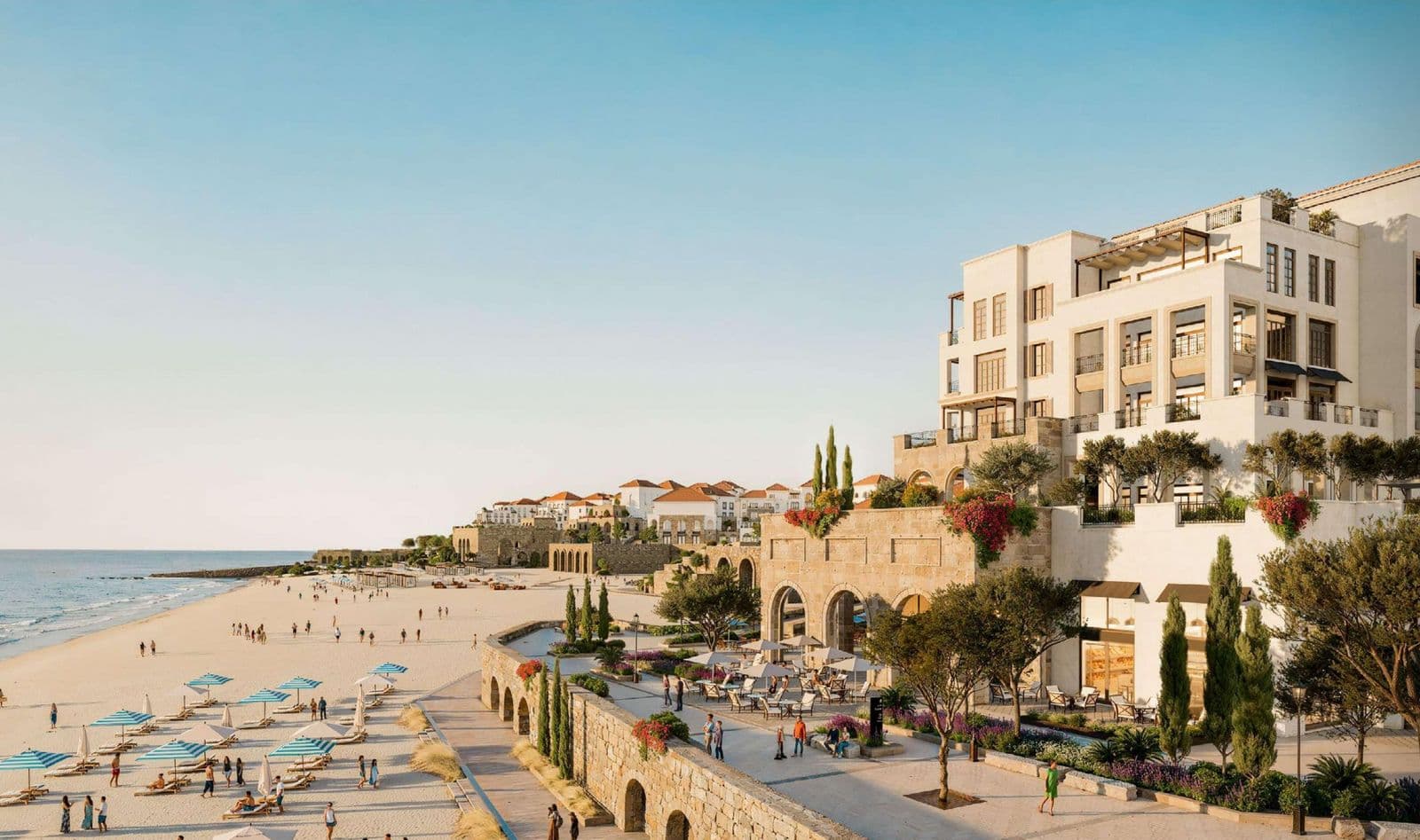 Yemm Beach Plaza building render, from Modon's offer for WY-BP-11-A101